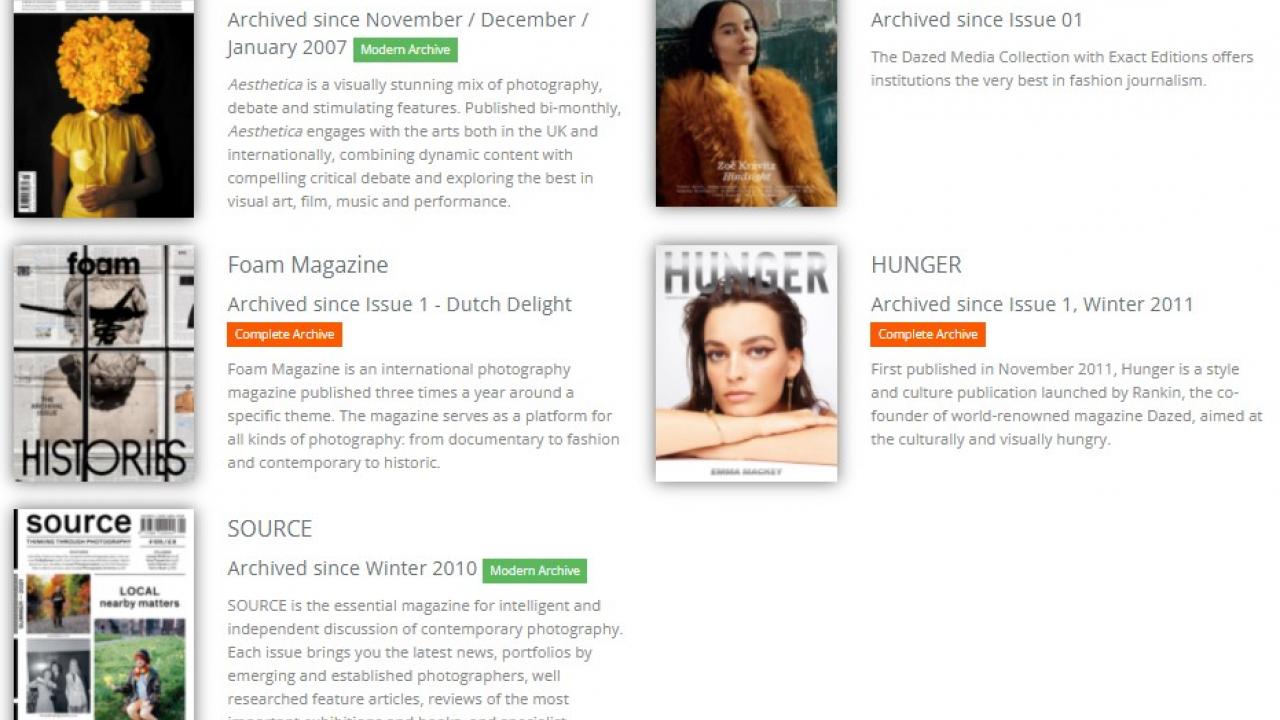 Photography magazines