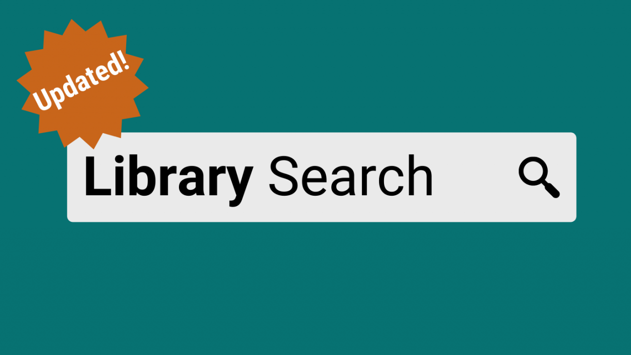 Library Search has been updated hero image
