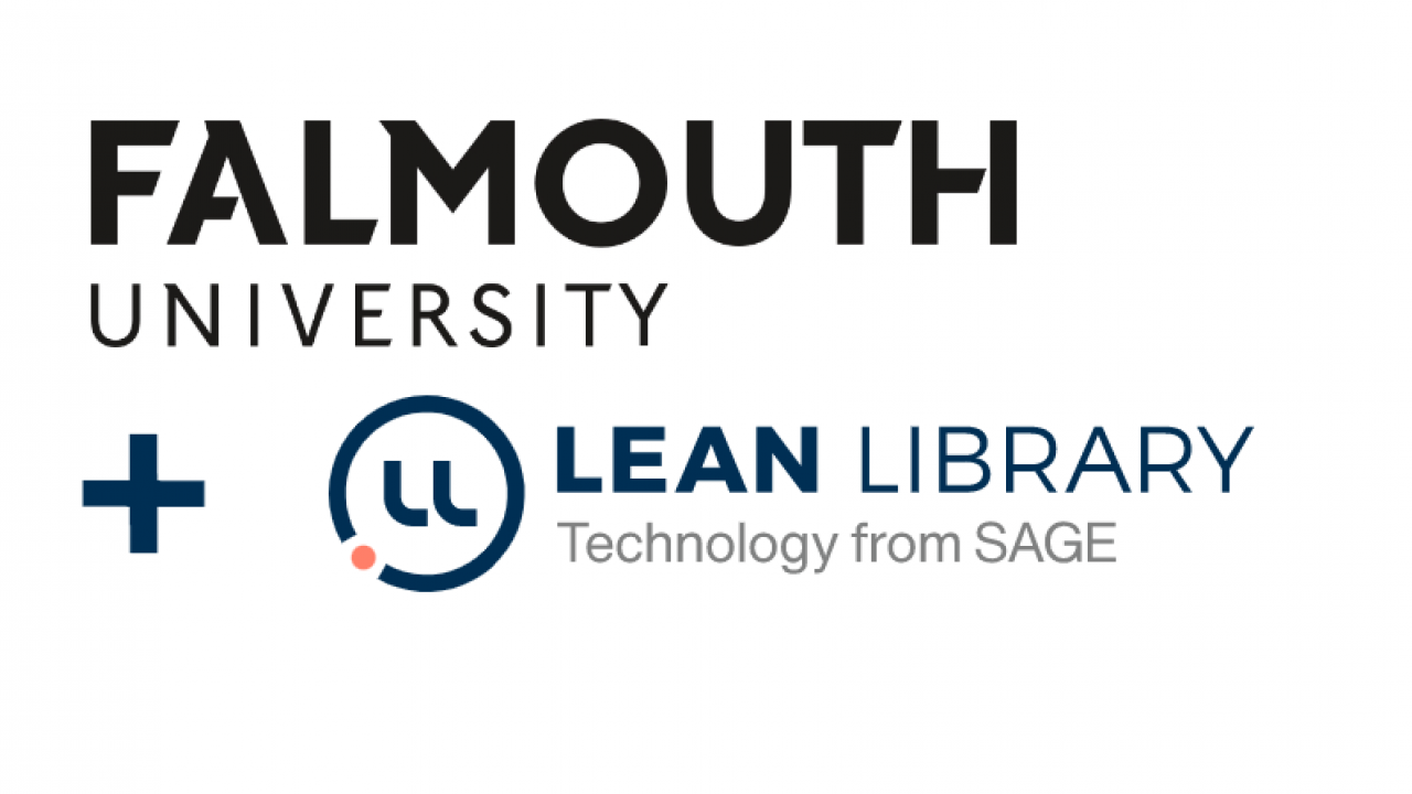 Falmouth and Lean Library logos