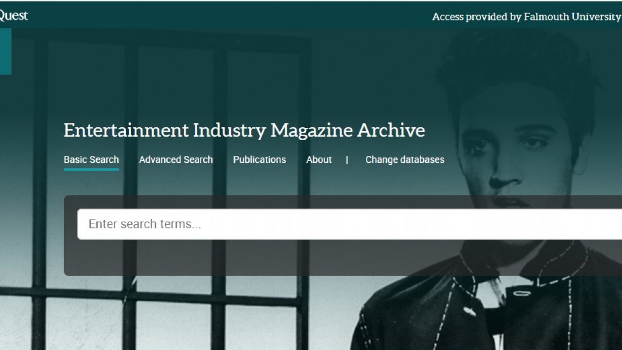 entertainment industry magazine archive front page