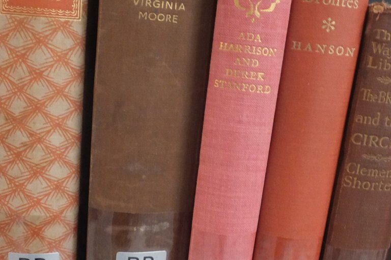 Spines from the Bronte Book Collection