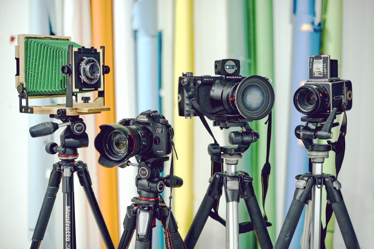 cameras on tripods