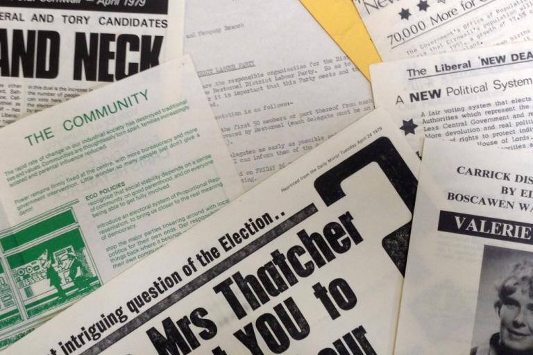 A selection of election materials