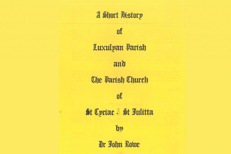 Cover of local history book by John Rowe