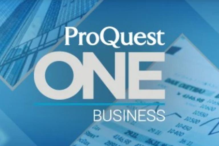 ProQuest One Business screenshot