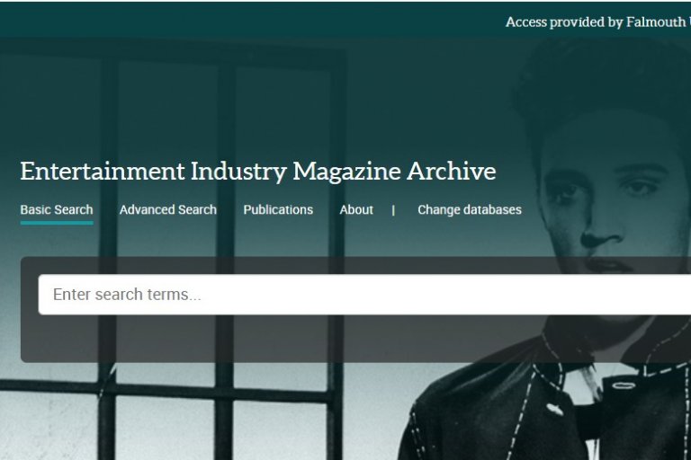 entertainment industry magazine archive front page