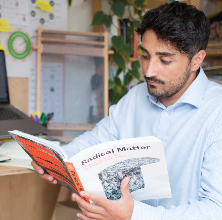 Man reading a book