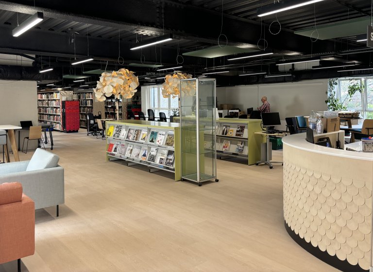 Newly refurbished Falmouth Campus Library