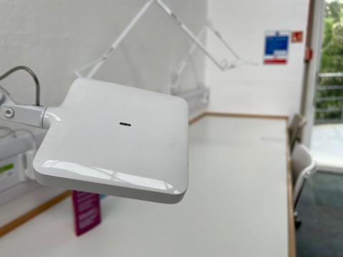 Study space in Falmouth Campus Library